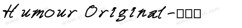 Humour Original字体转换
